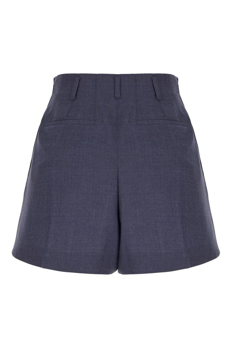 ショートパンツ GIVENCHY Women Shorts  Burmudas BW51555YCA420 BLUE Givenchy Logo-embroidered Cotton Shorts Blue Givenchy