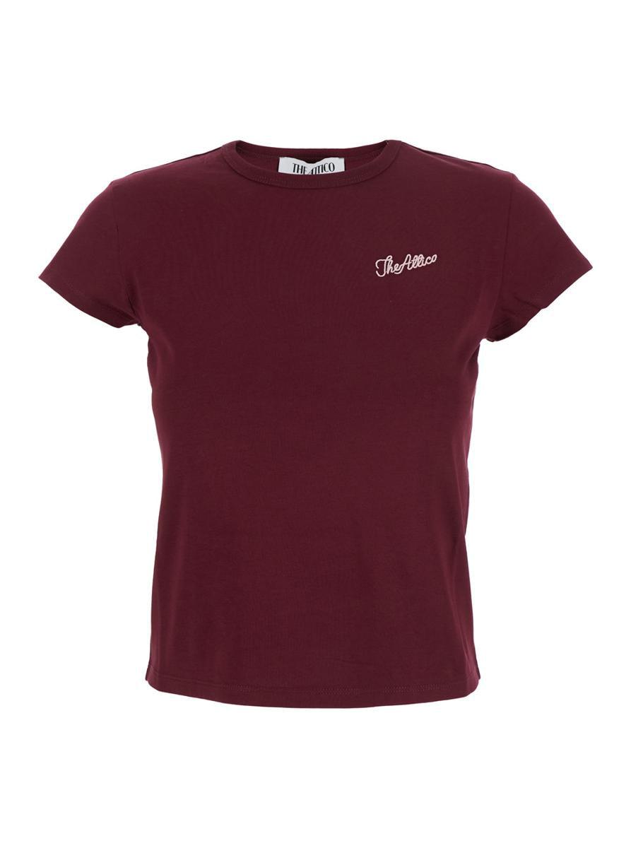 THE ATTICO 売れ筋商品|||ジ アティコ Tシャツ トップス レディース T-shirts Purple The Attico Women's T-Shirt in Vibrant Red The Attico
