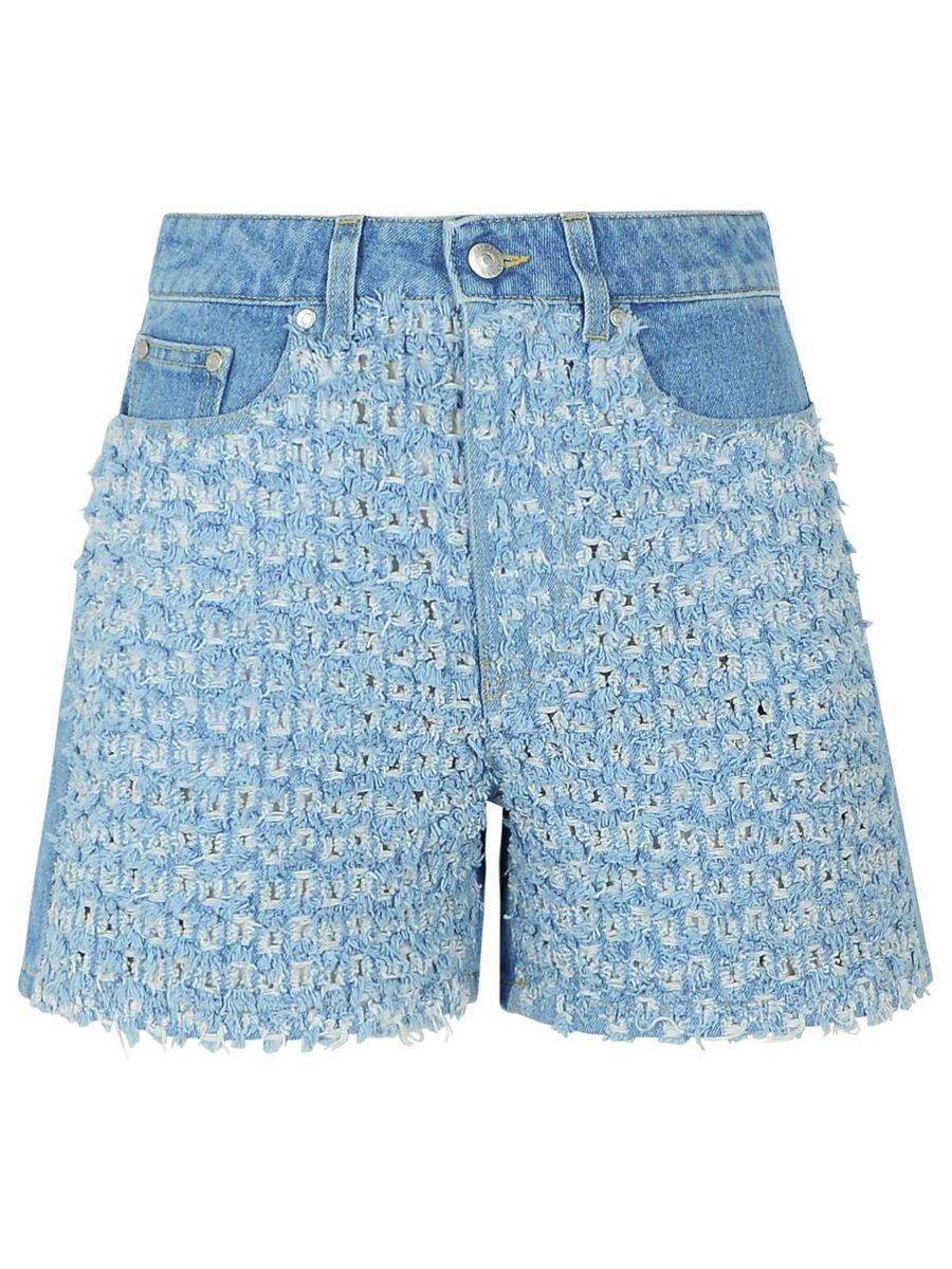 【送料&関税込】Stella McCartney Denim Bermuda Shorts Stella McCartney Light Denim Shorts in Blue | Lyst UK