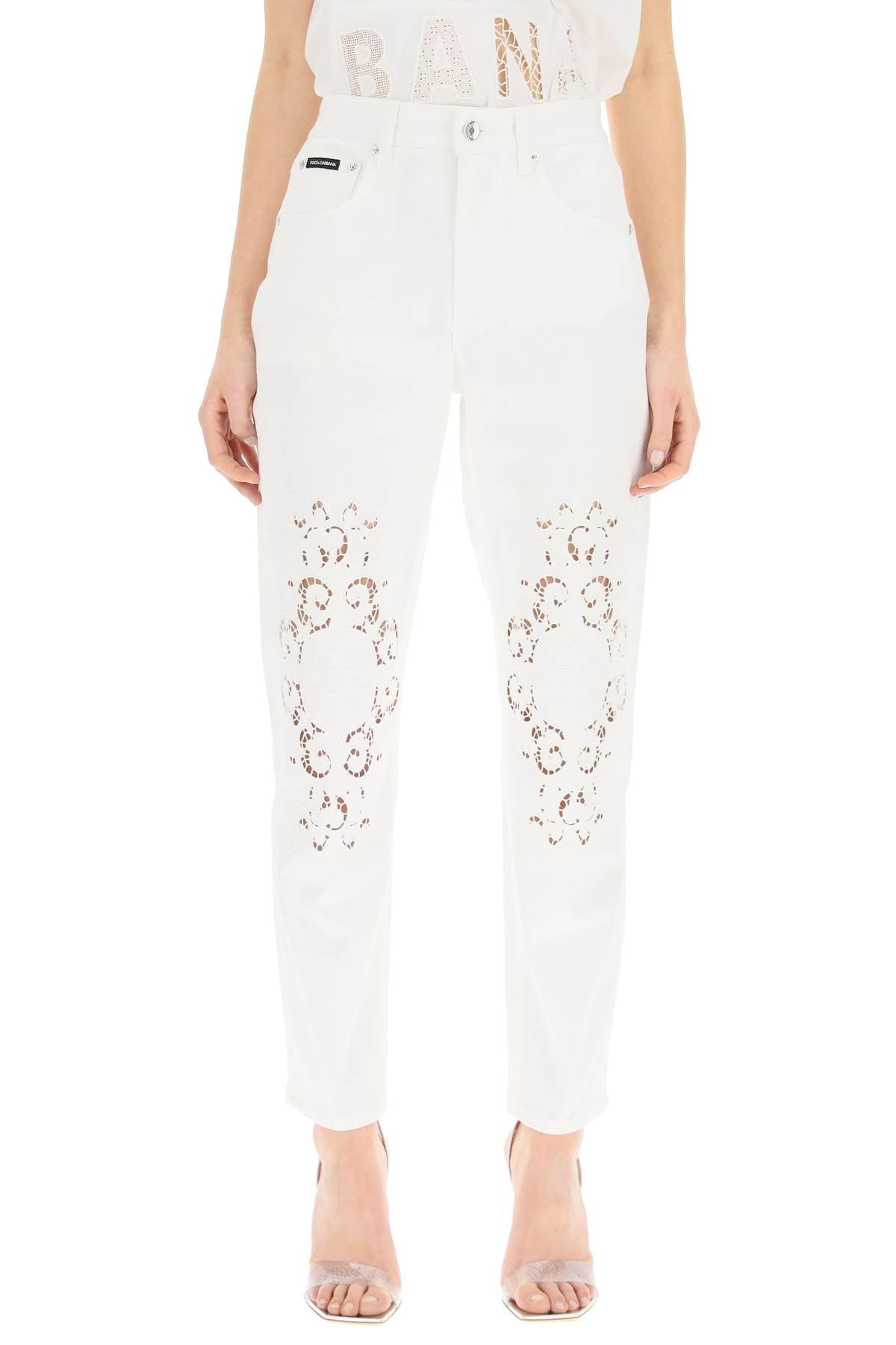 Dolce \u0026 Gabbana Denim Jeans With Cut 