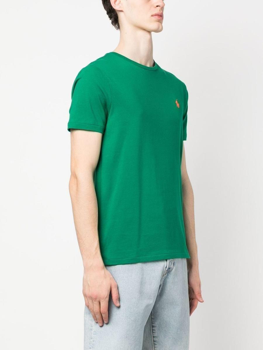 Polo Ralph Lauren Polo Short Sleeve Custom Fit Crew Neck T-shirt in Green  for Men | Lyst