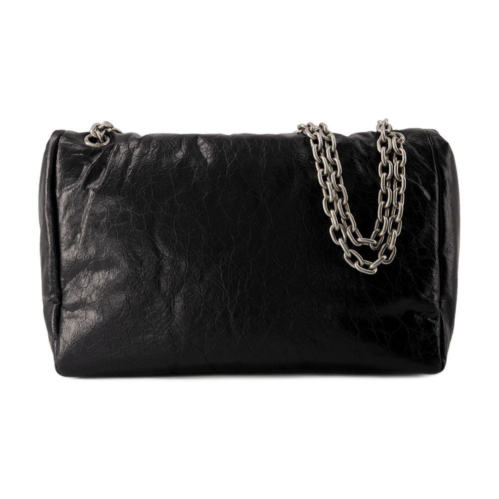 ショルダーバッグ・ポシェット BALENCIAGA Monaco Hobo Bag M - Balenciaga - Leather - Black Medium-8016602ABAL1000_F.jpg?v=6