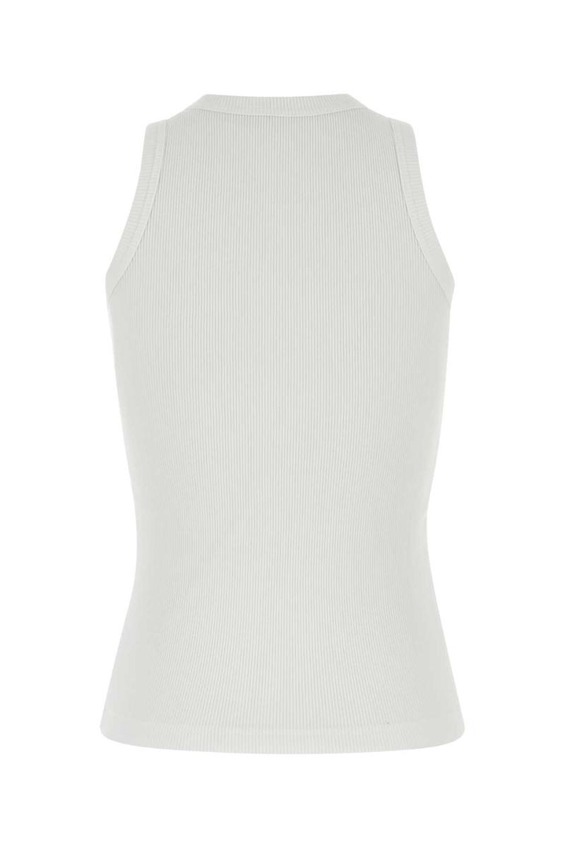 ■sacai■サカイ■Nylon Twill&Cotton Jersey Sleeveless Top■ Black Nylon Twill Mix Cotton Jersey Tank Top by sacai on Sale