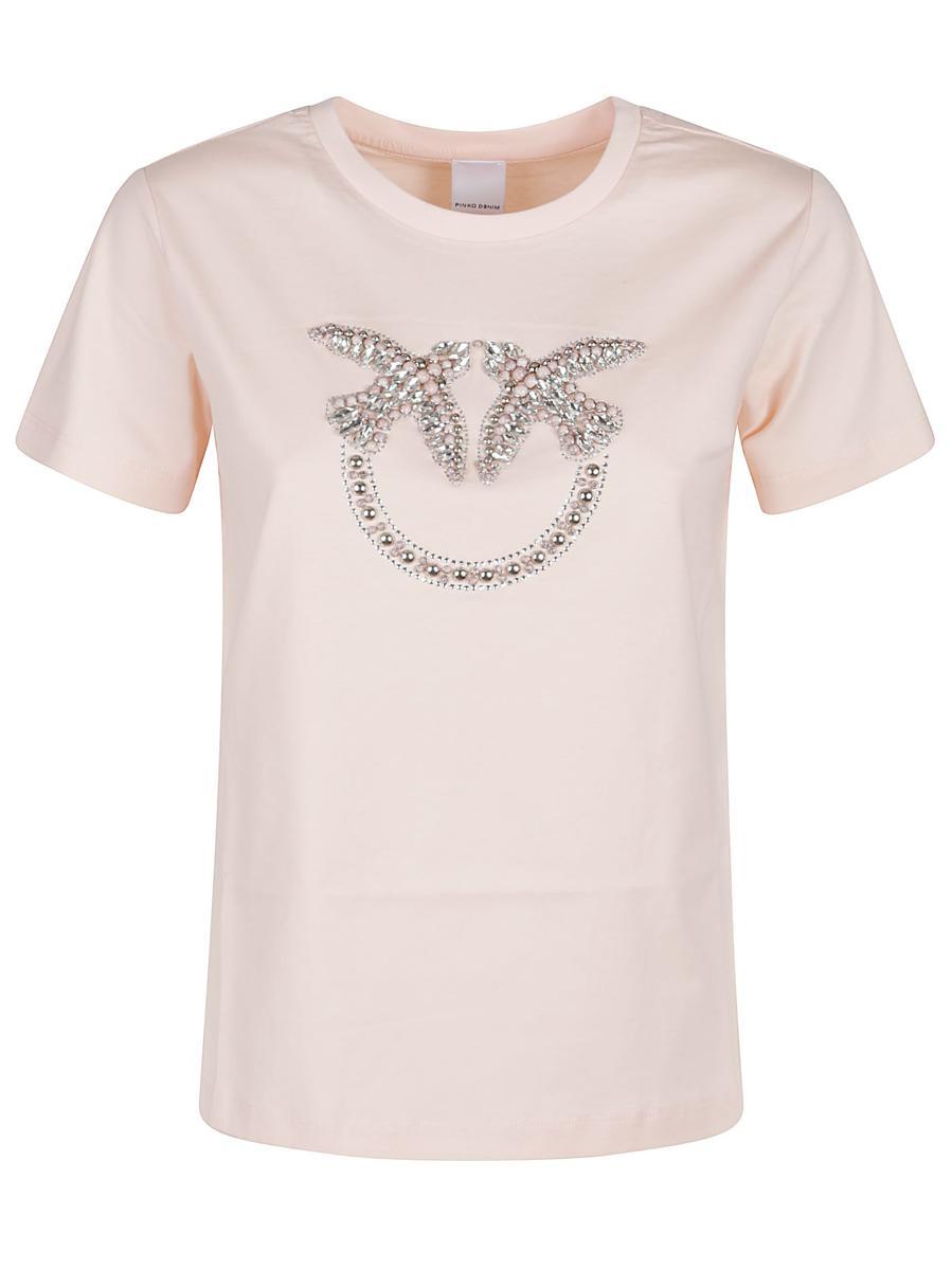 Tシャツ・カットソー PINKO Woman T-Shirt Pink 100100A2JR N34 Tシャツ・カットソー PINKO Woman T-Shirt Pink 100100A2JR N34