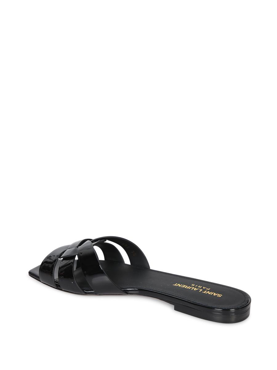 シューズ・サンダルその他 SAINT LAURENT Woman Flat sandals Black 777348BDATT 1000 SAINT LAURENT：シューズ レディース - ブラック | GIGLIO.COM