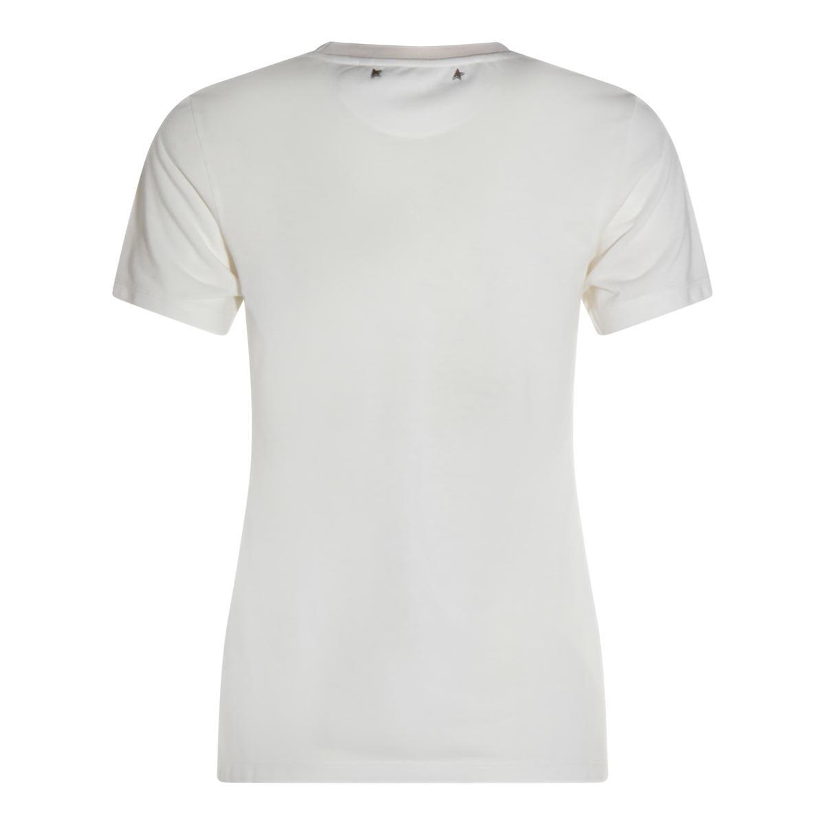 Tシャツ・カットソー Golden  Deluxe Brand White Cotton T-Shirt Golden Goose Tops for Women | Online Sale up to 53% off | Lyst