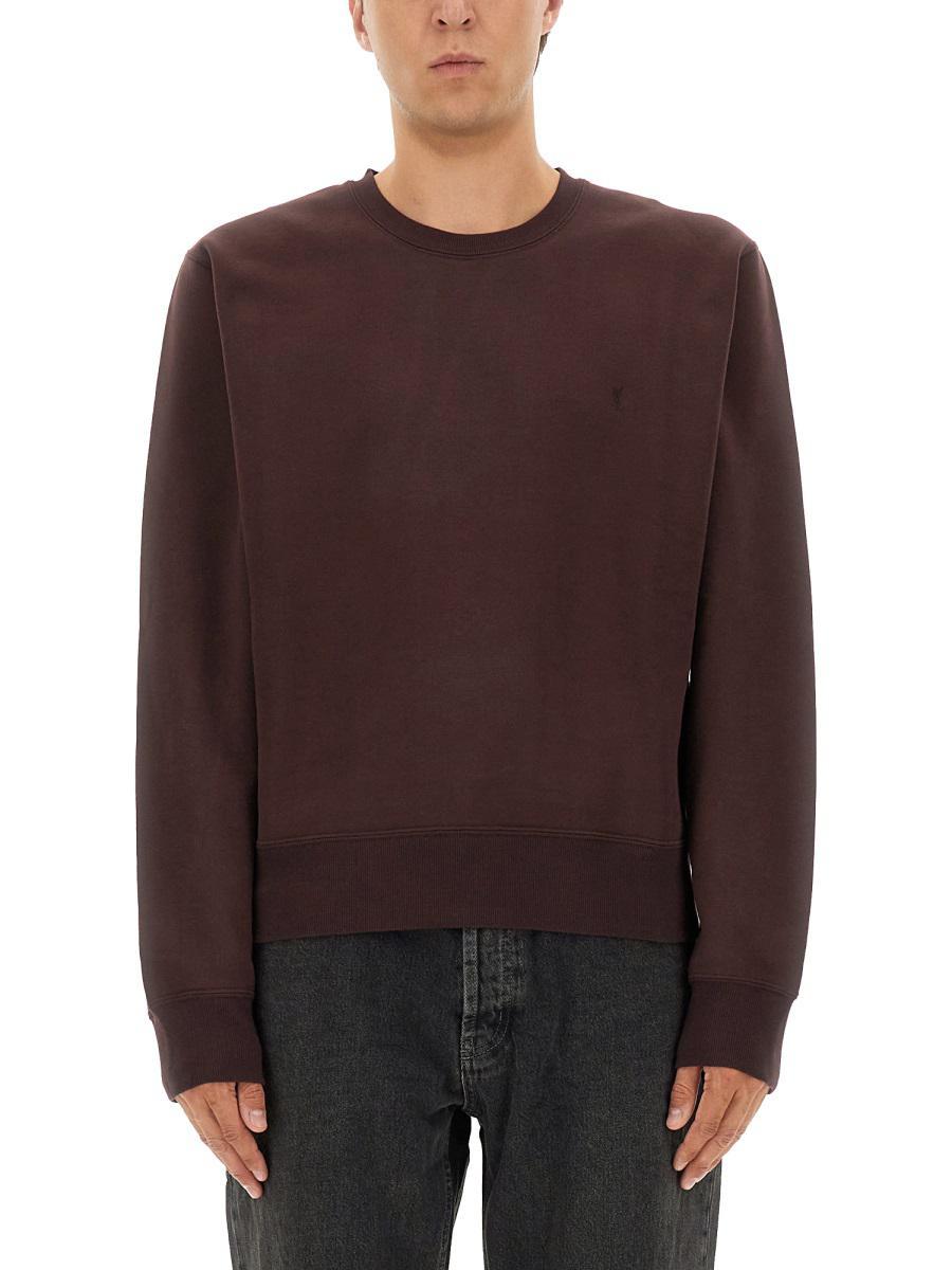 Saint Laurent Cassandre Sweatshirt in Purple for Men | Lyst Saint Laurent Cassandre Sweatshirt in Purple for Men | Lyst