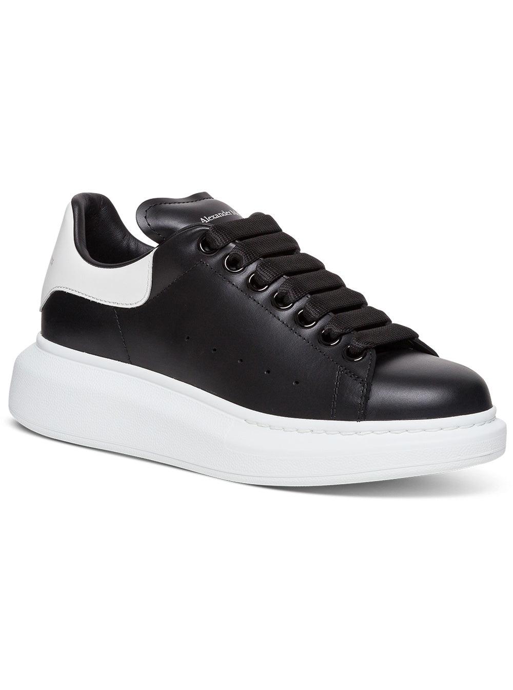 Alexander McQueen Larry White And Leather Sneakers Man in Black for Men |  Lyst