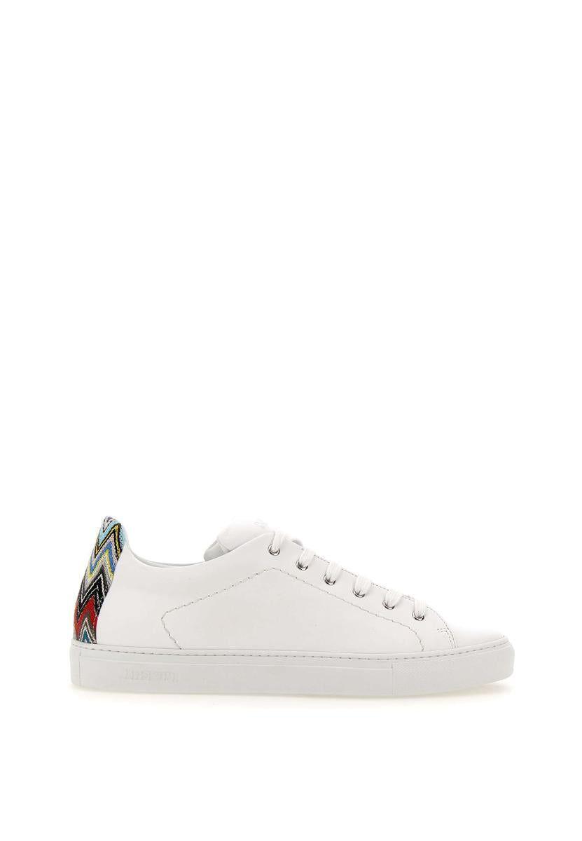 Missoni Sport Leather Sneakers in White for Men Lyst