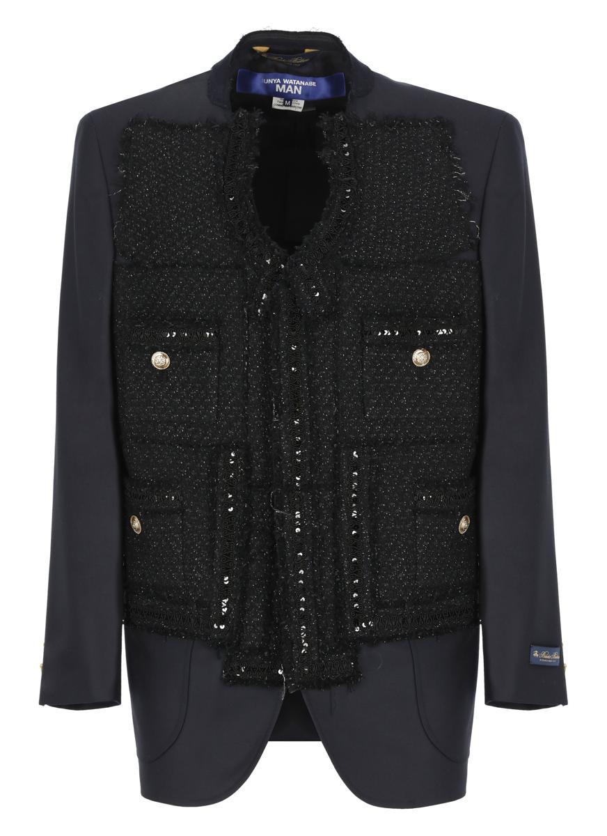 Junya Watanabe Linen Jacket X Brooks Brothers in Black for Men Lyst