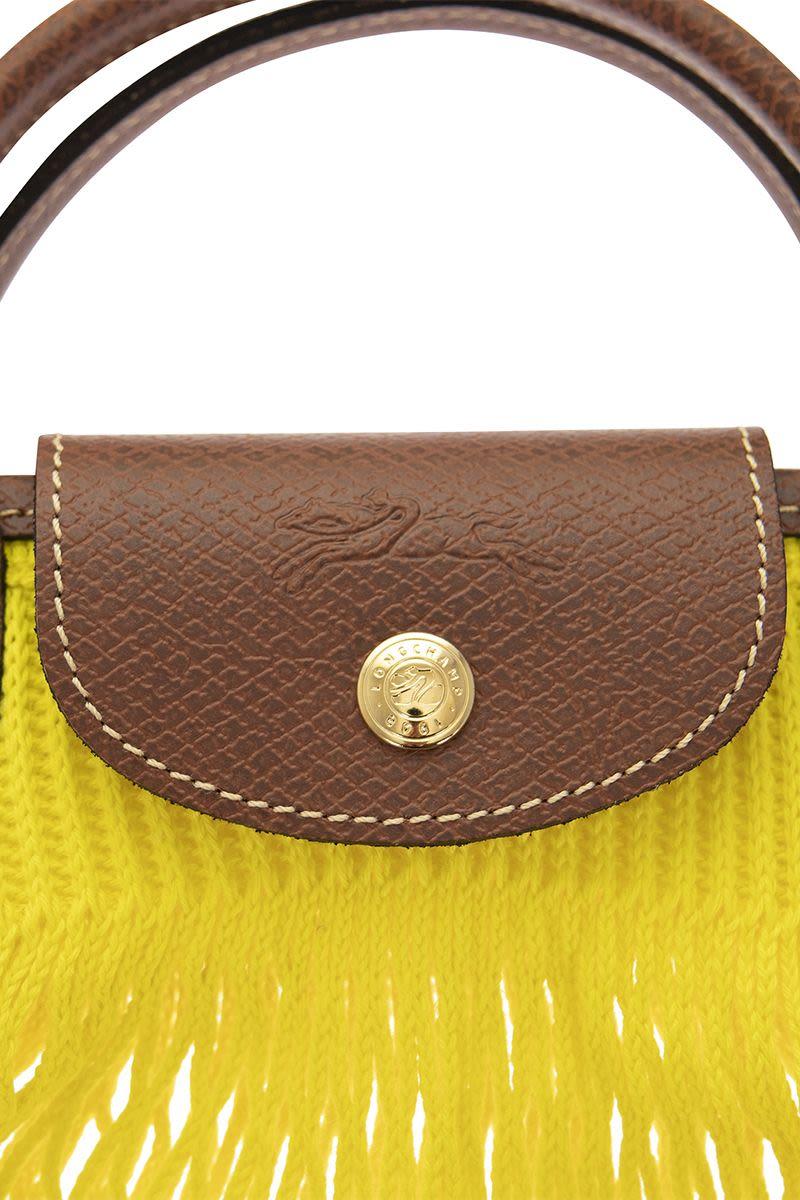 Longchamp Le Pliage Filet - Top Handle Bag in Yellow
