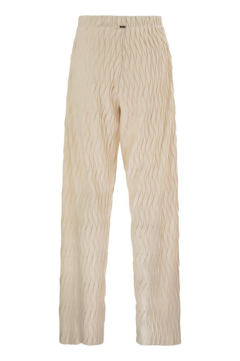 【送料&関税込】Herno Trousers With Crumpled Effect Herno Textured Pants for Women | Lyst UK
