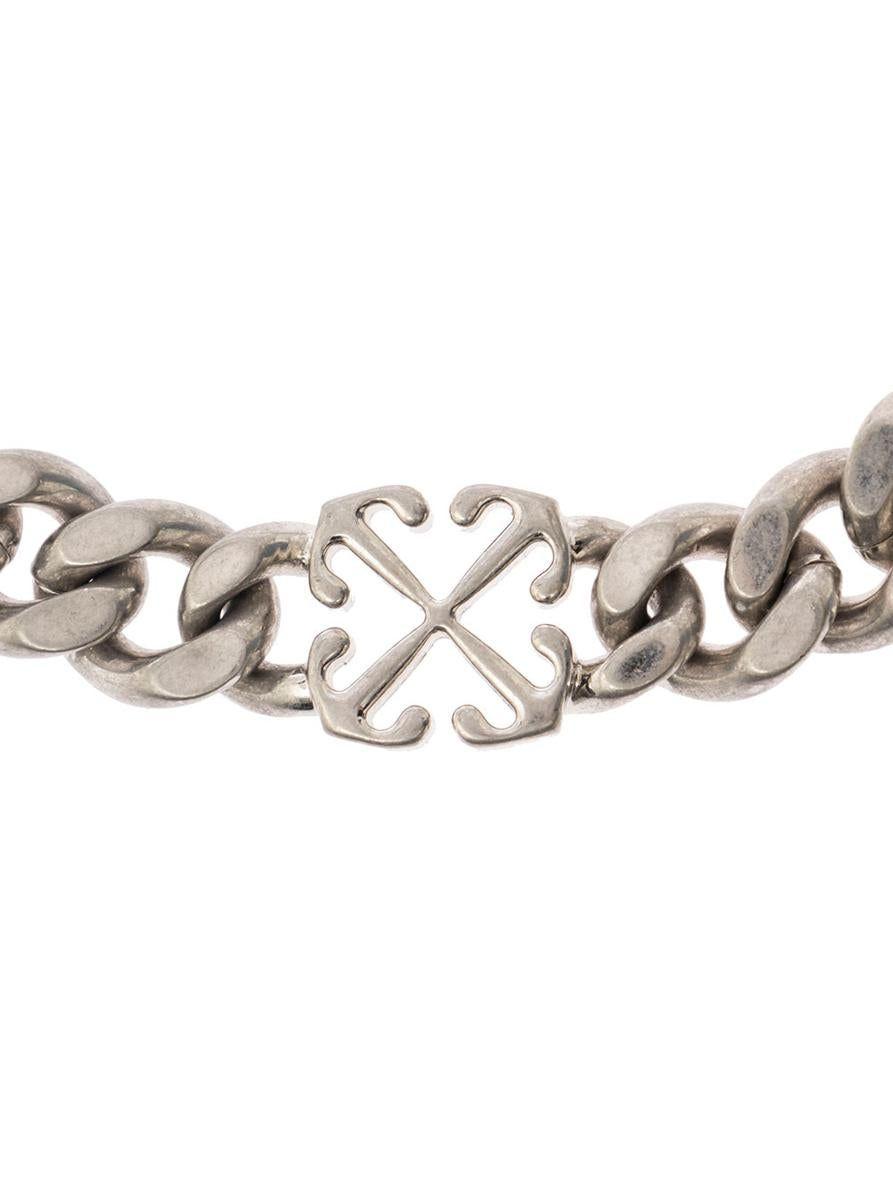 Off-White c/o Virgil Abloh Arrow Chained Bracelet in Metallic