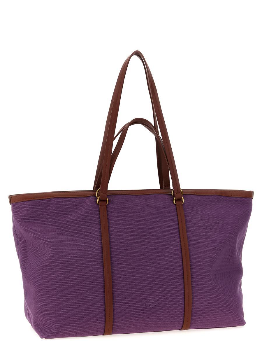 トートバッグ PINKO 'Miranda' large shopping bag Purple Pinko 'Miranda' Large Shopping Bag in Purple | Lyst