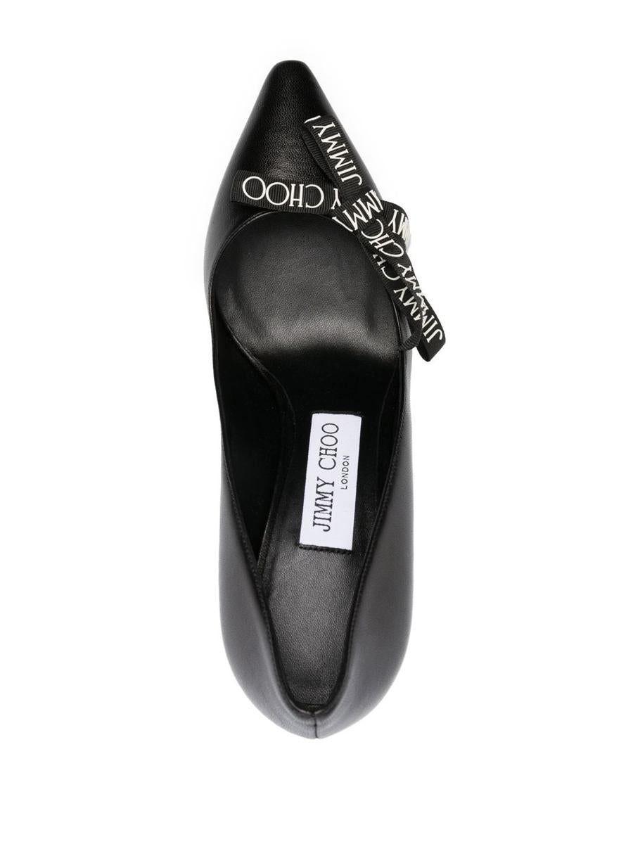 Black Patent Leather Pointy Toe Pumps, Romy 85