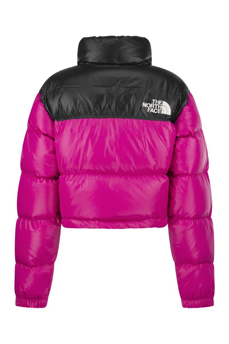The North Face Synthetic Nuptse - Cropped Down Jacket in Pink - Save 15% |  Lyst