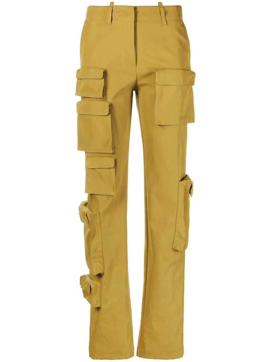 Off-White c/o Virgil Abloh Co Multipocket Straight-leg Cargo Trousers in  Yellow