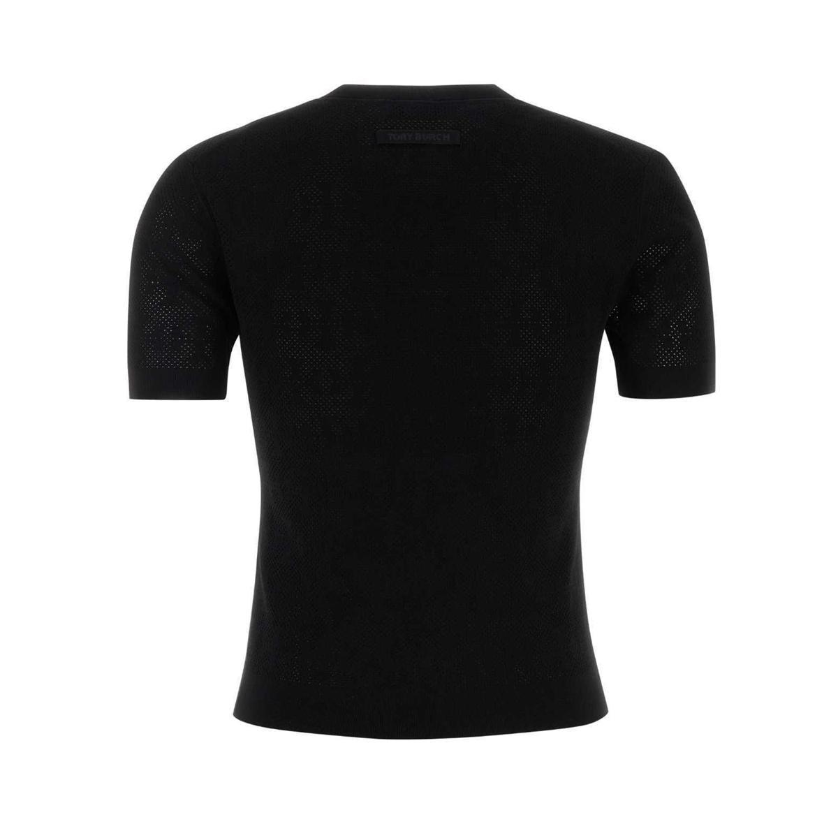 Tシャツ・カットソー TORY BURCH Black Viscose Blend Cardigan Tory Burch Black Viscose Blend Sweater | Lyst