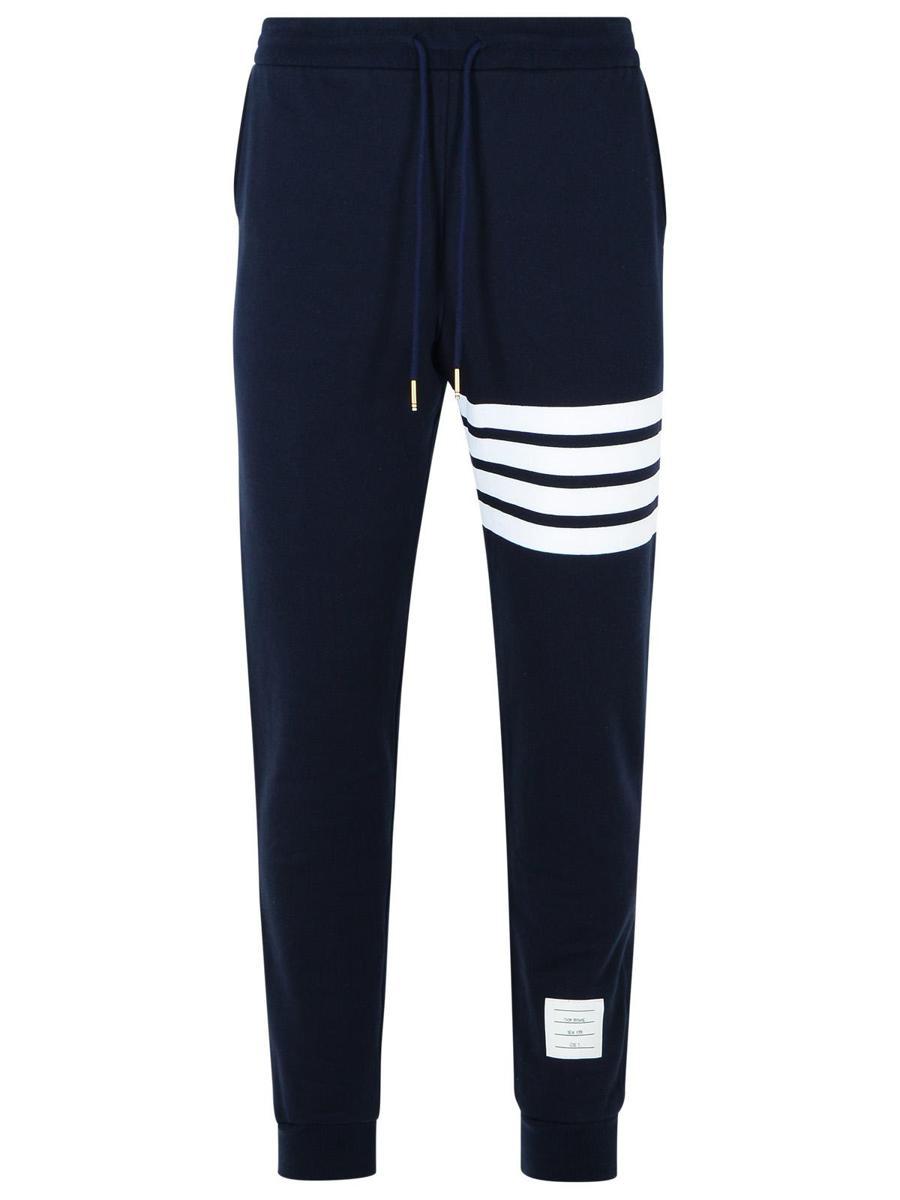 パンツ THOM BROWNE NAVY BLUE COTTON JOGGERS Rick Owens Heavyweight cotton jogging pants - Black