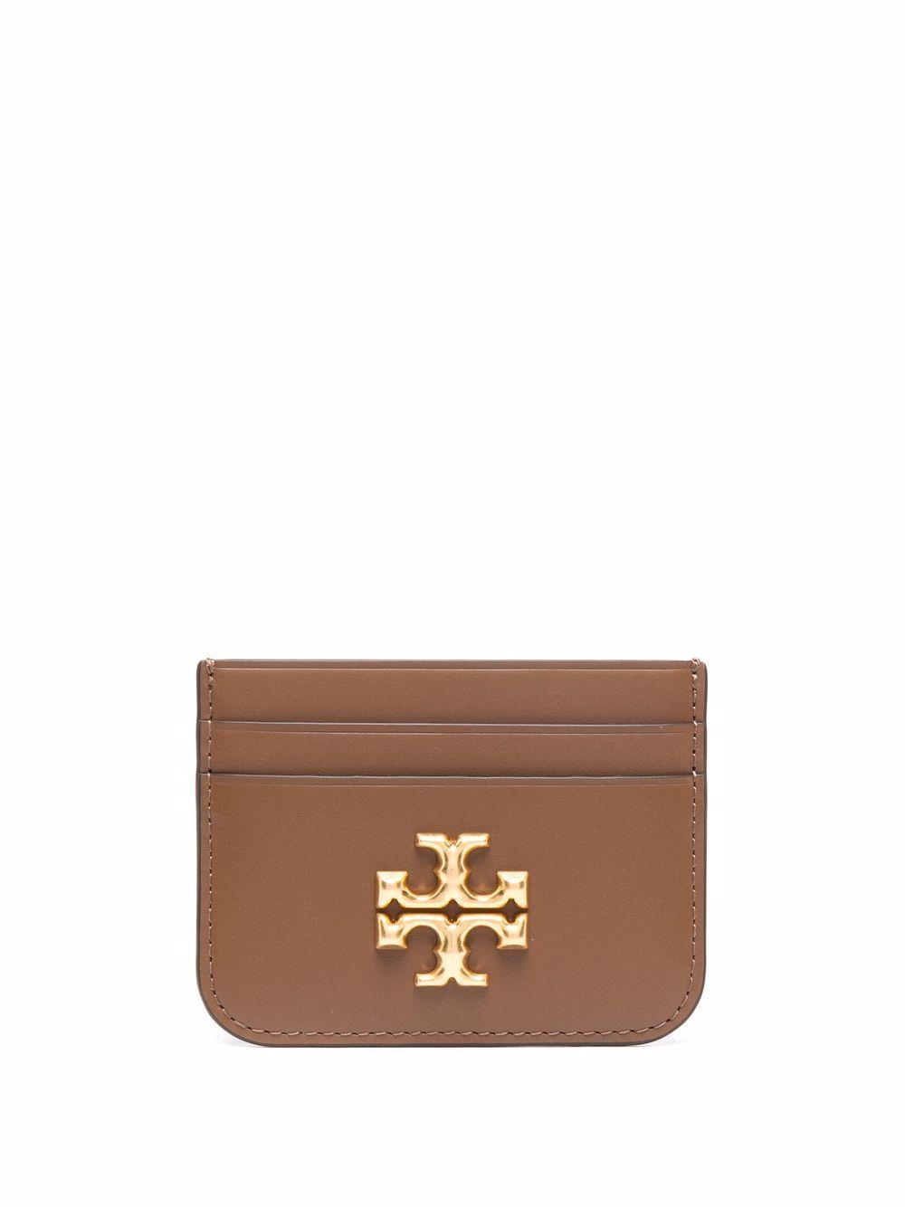 tory burch brown leather wallet
