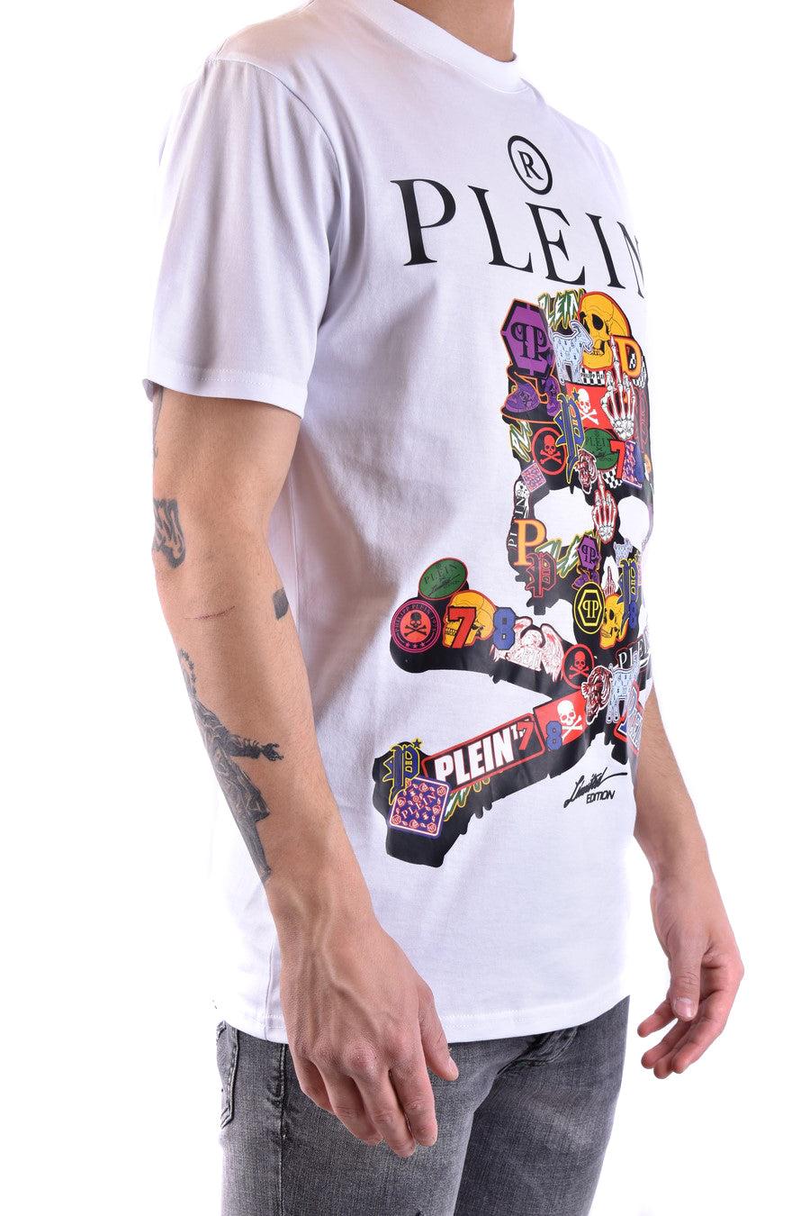 PHILIPP PLEIN Black/White Letters Men Casual T-shirt #P88189 M-3XL 