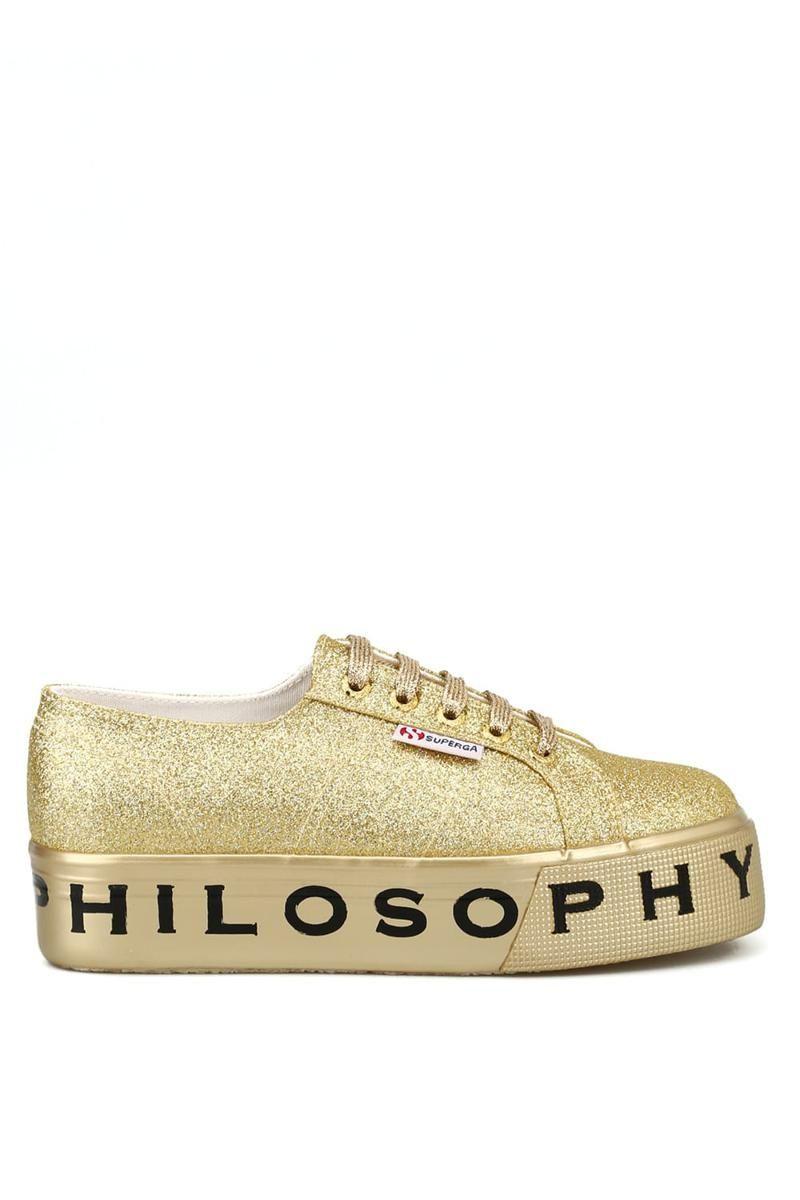 superga gold shoes