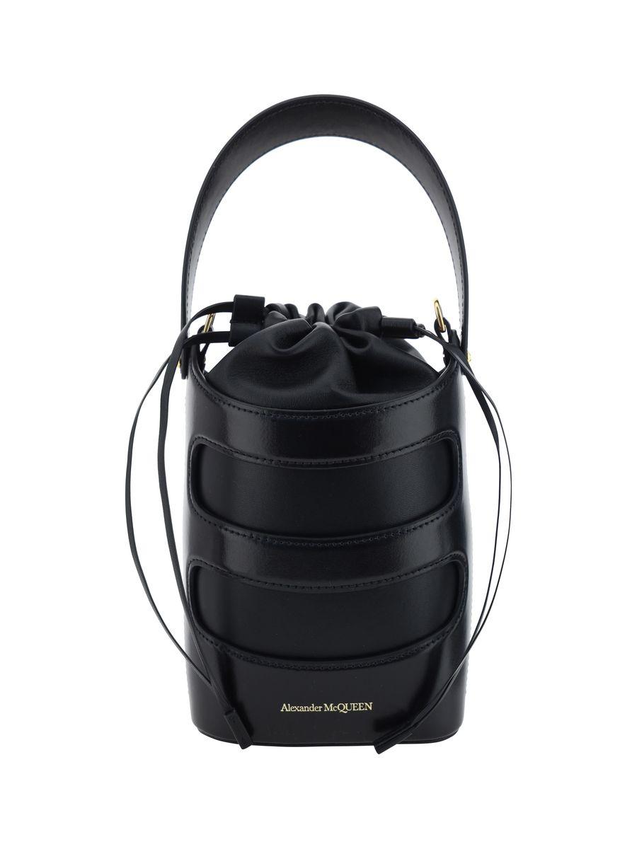 ショルダーバッグ・ポシェット ALEXANDER MCQUEEN TWO-TONE LEATHER MINI THE RISE BUCKET BAG Alexander Mcqueen Women Two-tone Leather Mini The Rise