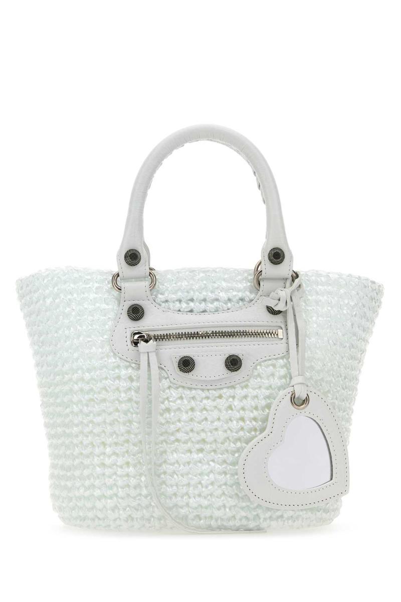 Balenciaga straw tote deals