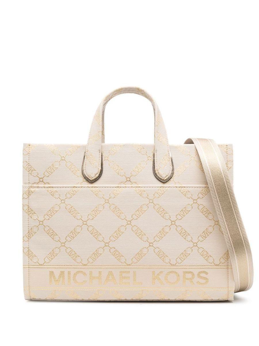 MICHAEL Michael Kors Logo-print Tote Bag in Natural | Lyst