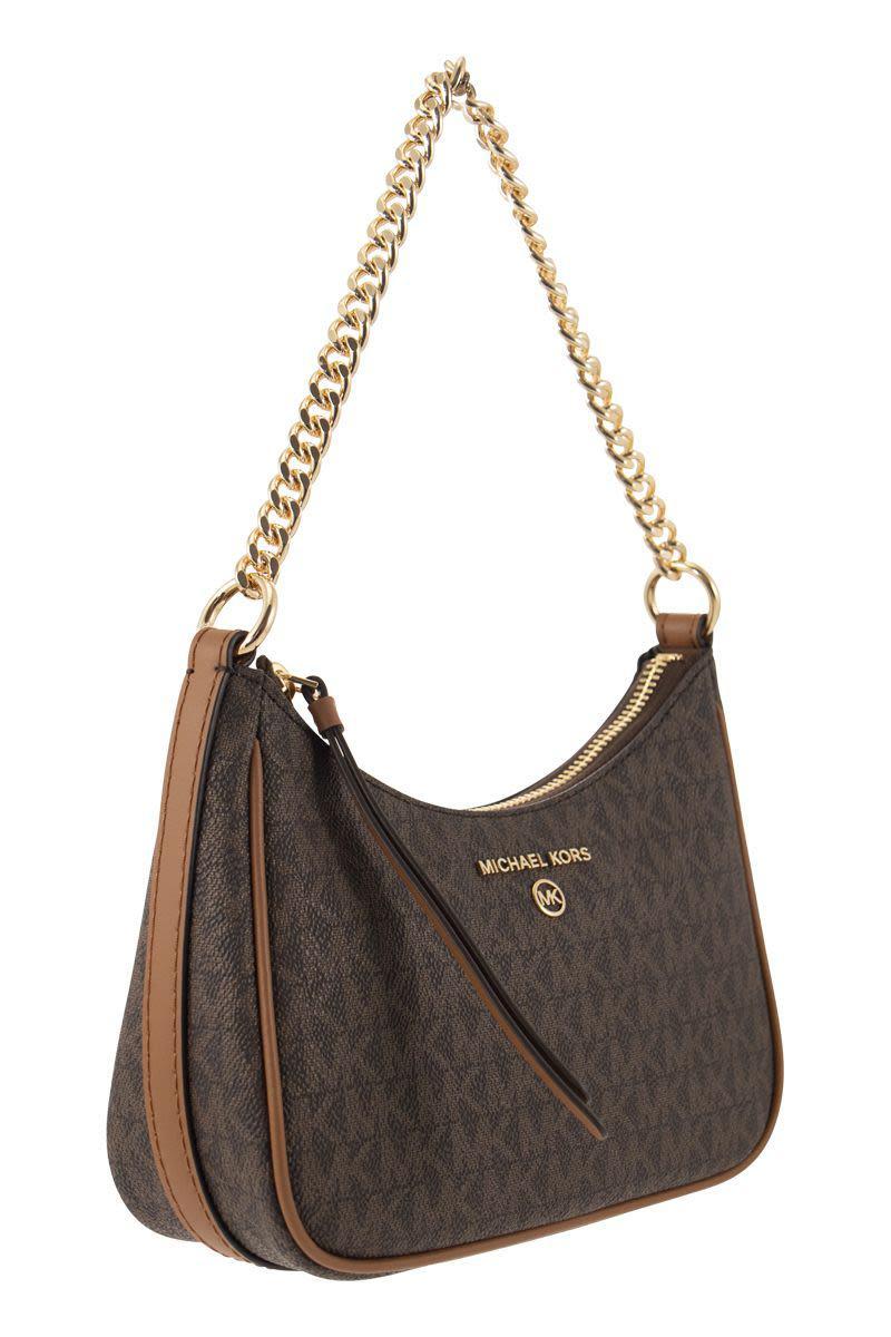 MICHAEL Michael Kors Jet Set Charm Small Logo Shoulder Bag in Brown Lyst Canada