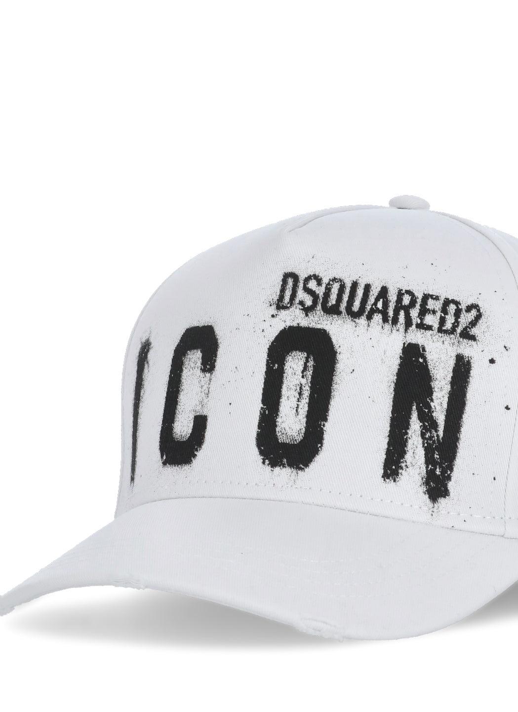 DSquared² Cotton Hats White for Men 