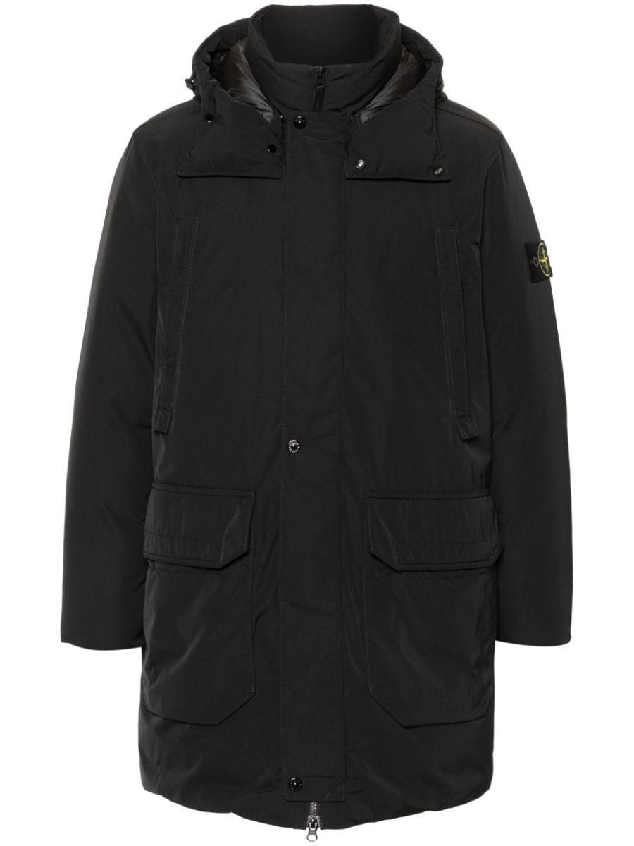 Stone island parka fur hood deals