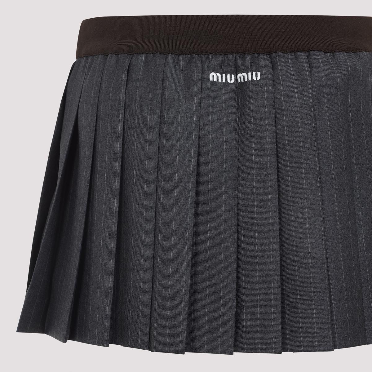 Gray Miu Miu Skirts for Women | Lyst