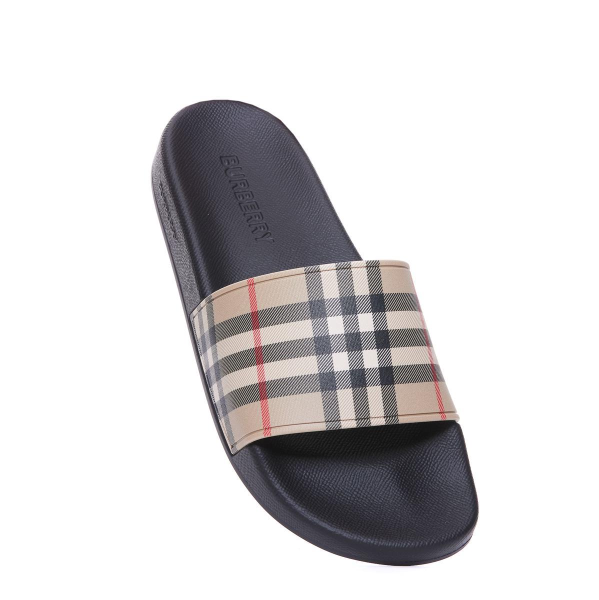 Burberry Sandals in Black for Men Lyst Canada