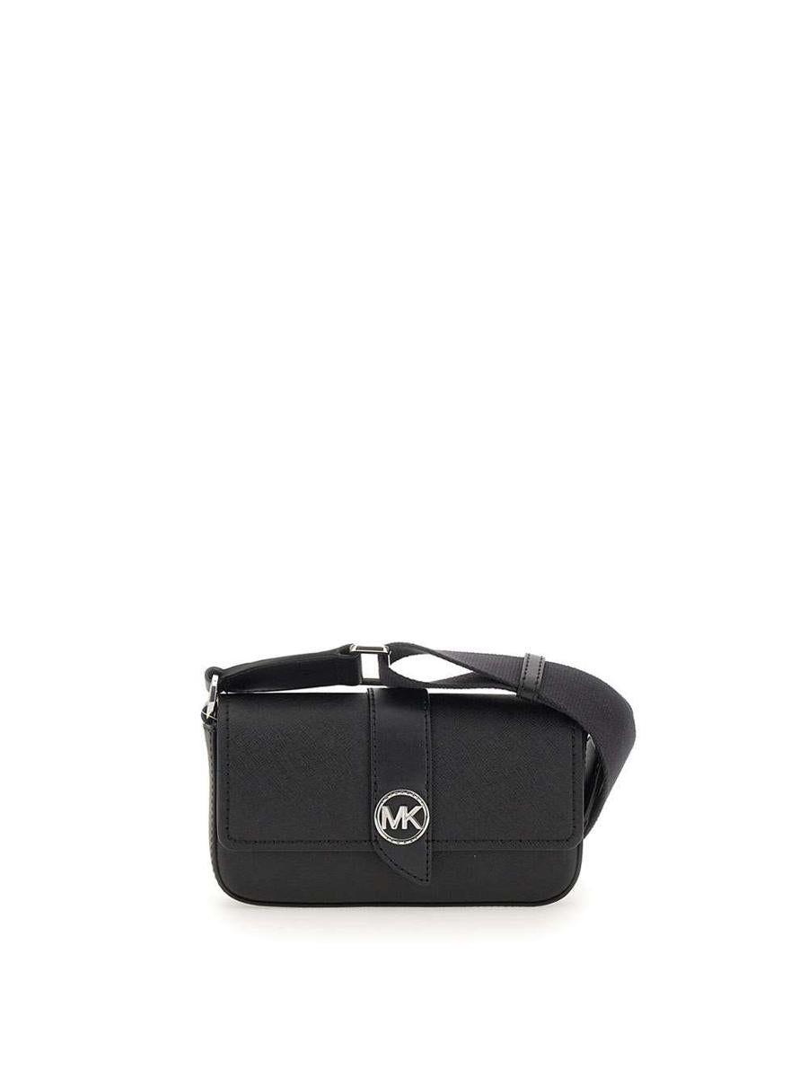 Michael Kors Greenwich Small Convertible Crossbody Beige/Ebony One Size:  Handbags