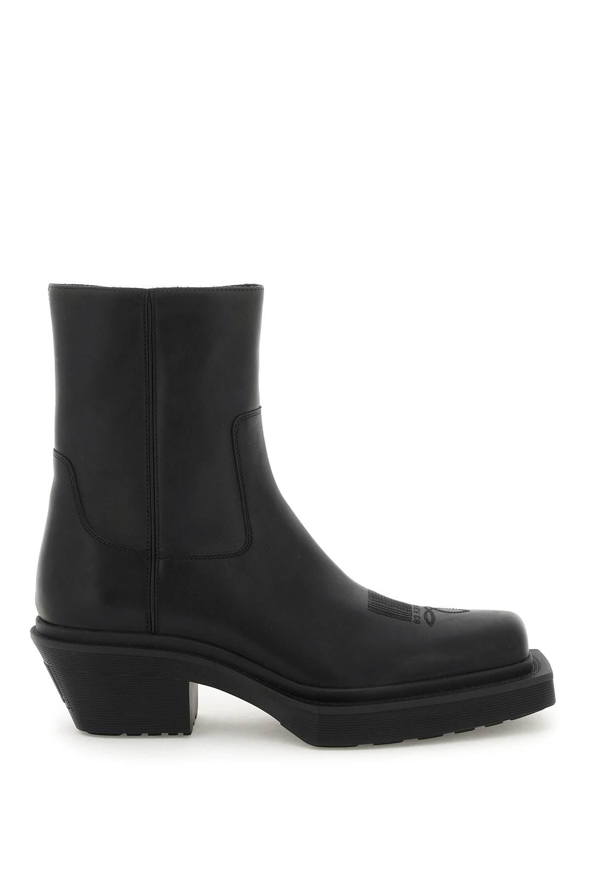 VTMNTS Leather Cowboy Boots in Black for Men | Lyst