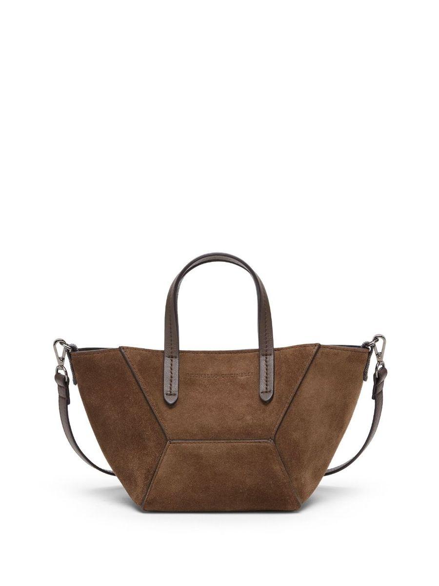 BRUNELLO CUCINELLI ムートンバッグ モニーレ装飾 ベージュ
