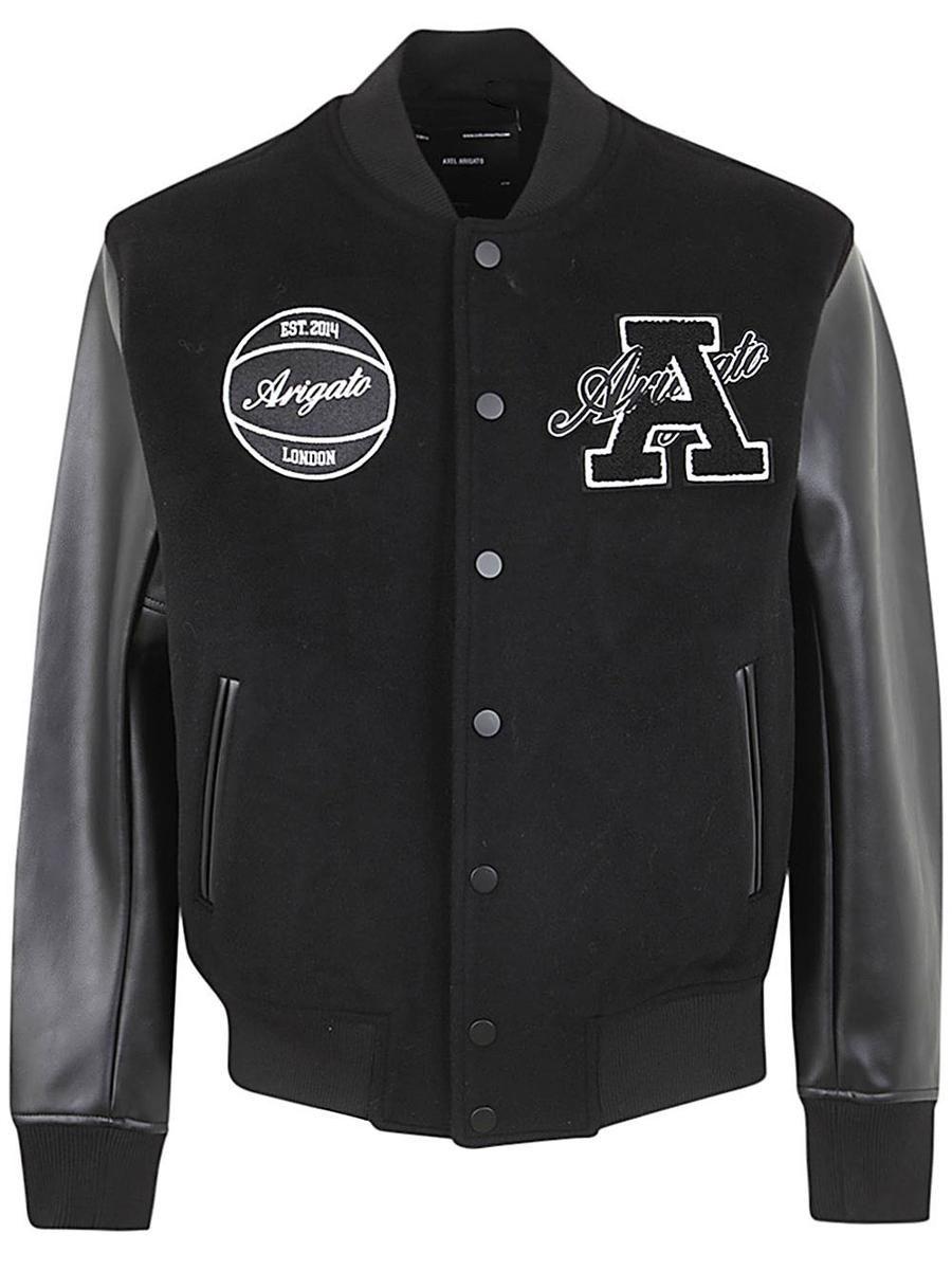 Axel Arigato Hudson Varsity Jacket Clothing in Black for Men | Lyst