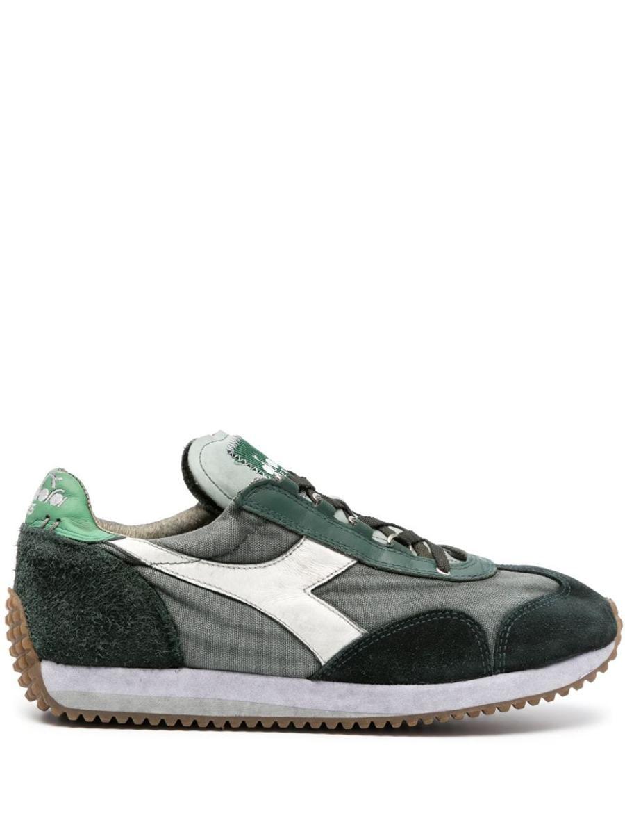 Diadora Equipe H Dirty Stone Wash Evo Sneakers Shoes in Green for Men | Lyst
