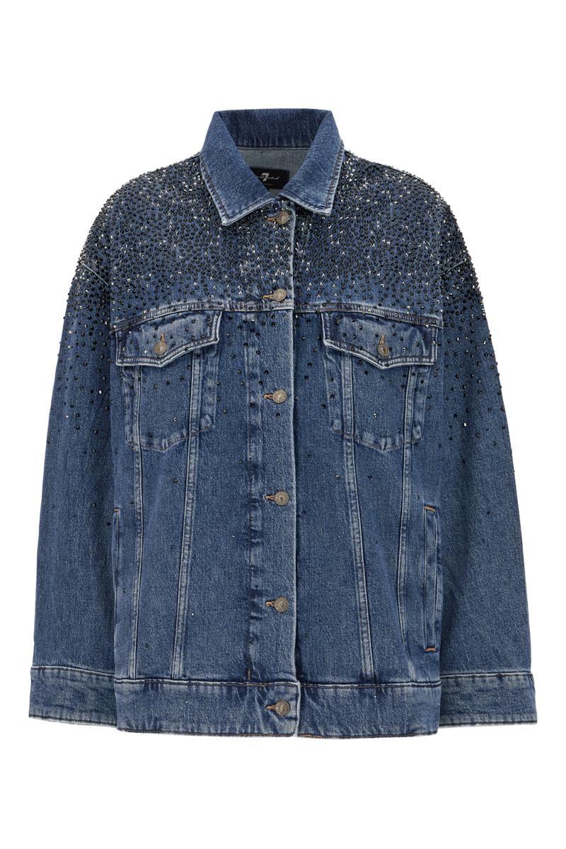 ジャケット SEVEN FOR ALL MANKIND JACKET (JSVK44A0NT LIGHTBLUE) 7 For All Mankind Jackets for Women | Online Sale up to 78