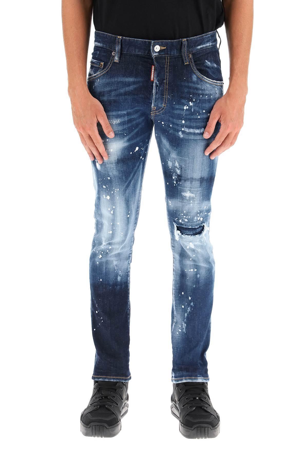 DSquared² Dark Ss Snowboard Wash Skater Jeans in Blue for Men | Lyst