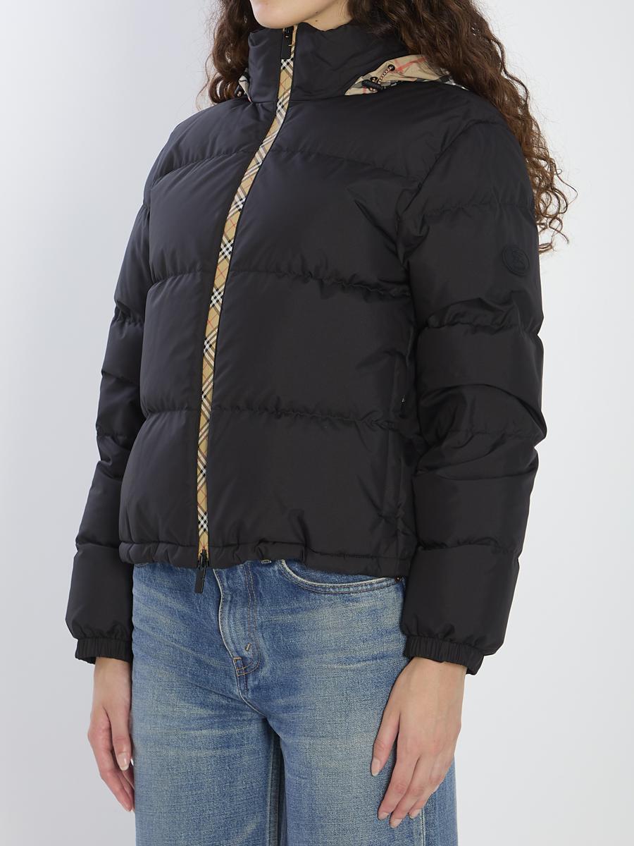 Burberry Puffer Jacket With Concealed Hood in Black Lyst UK