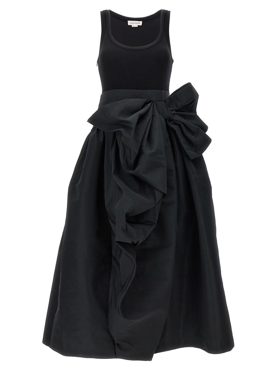 【Alexander McQueen】★bow-detail maxi slip dress Alexander McQueen Bow Detail Dress, Size 36 IT