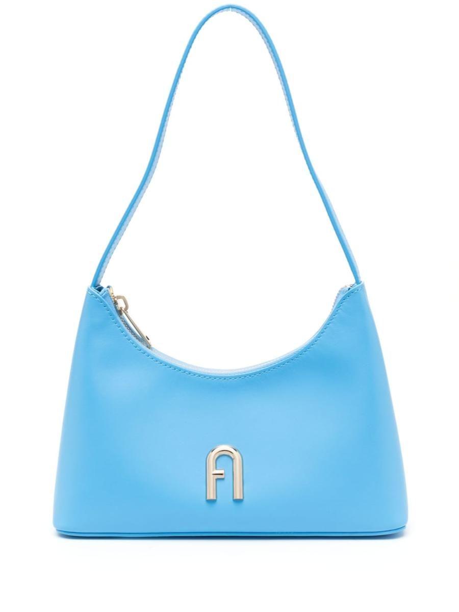 Furla Mini Diamante Leather Shoulder Bag in Blue | Lyst
