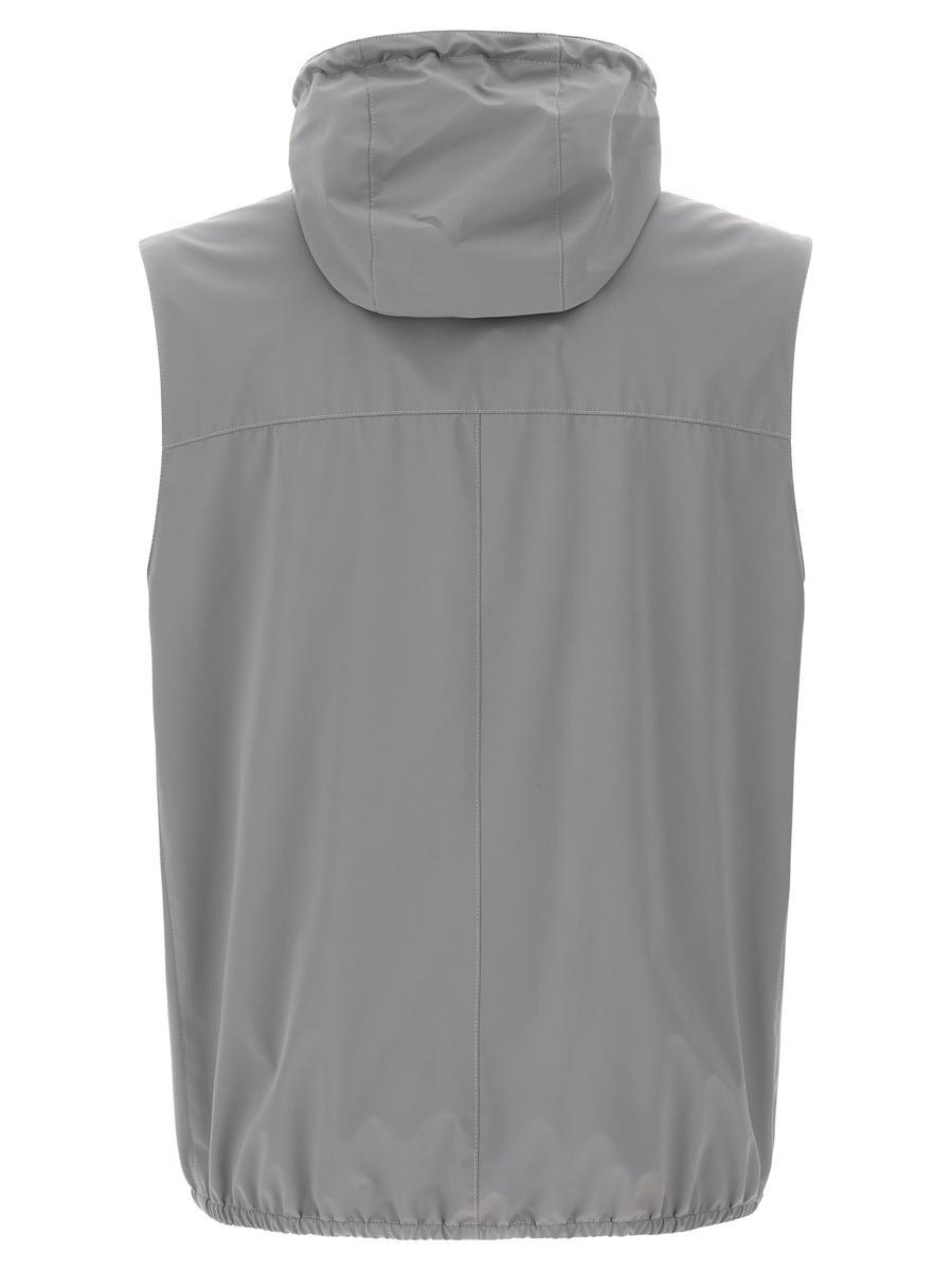 Brunello Cucinelli Water-Repellent Vest in Gray for Men | Lyst