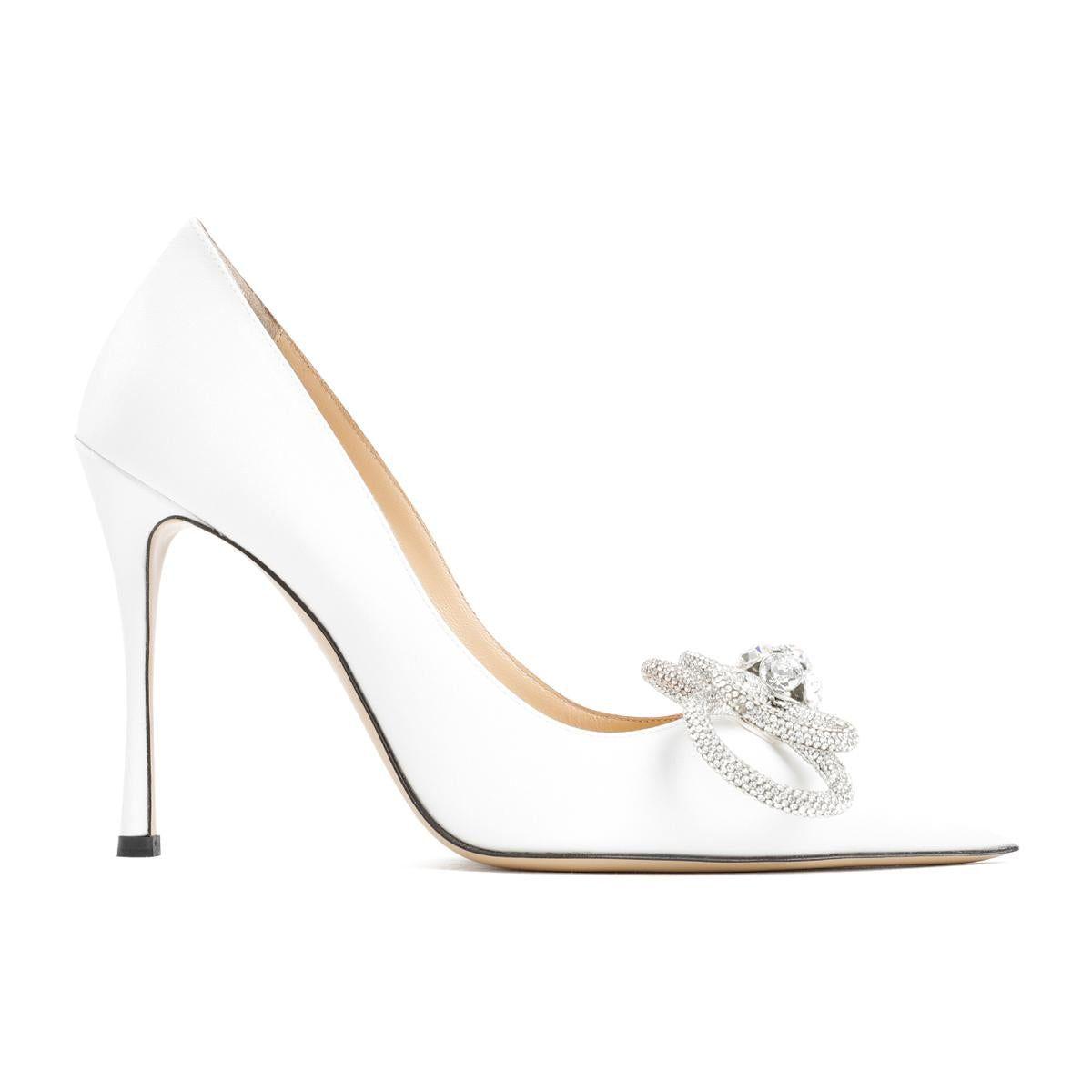 Mach & Mach Double Bow High Heels Shoes in White | Lyst