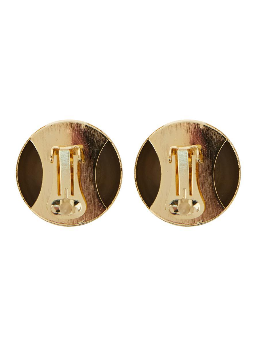 Silvia Gnecchi 'Sade' Metallic Earings With Rear Closure And