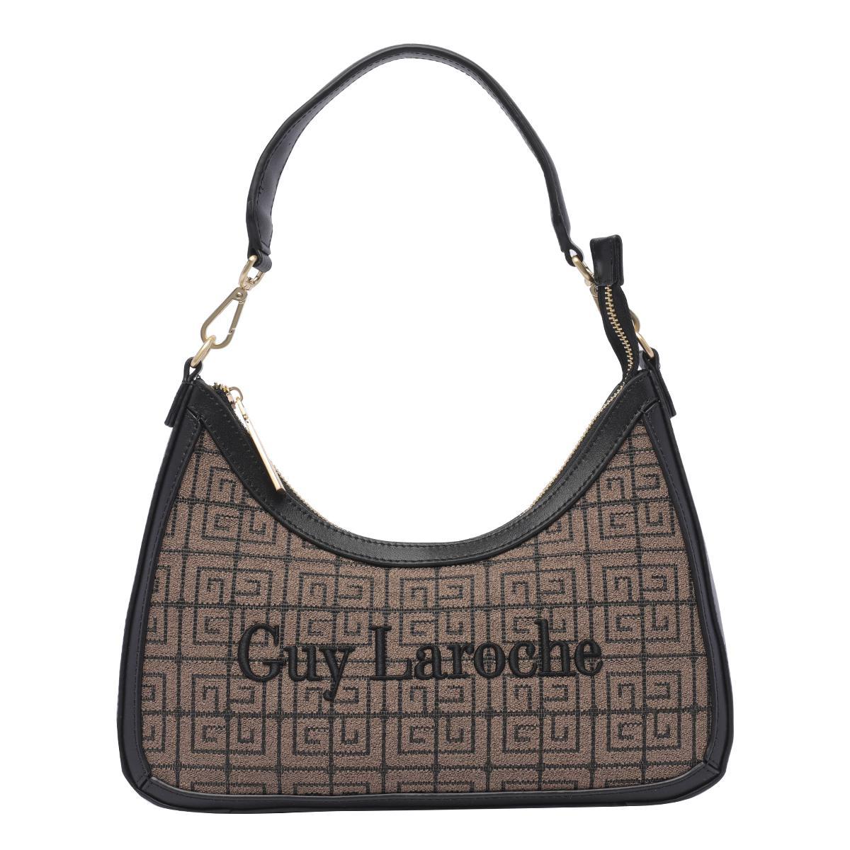Guy Laroche Women's Logoed Shoulder Bag in Ivory | FW23/24