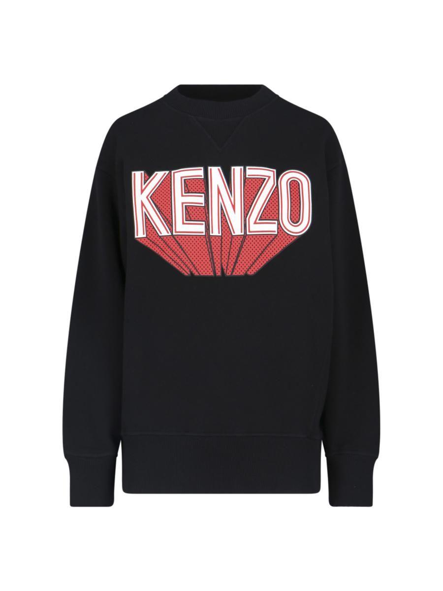 Kenzo Black & White Intarsia Tiger Sweater Kenzo
