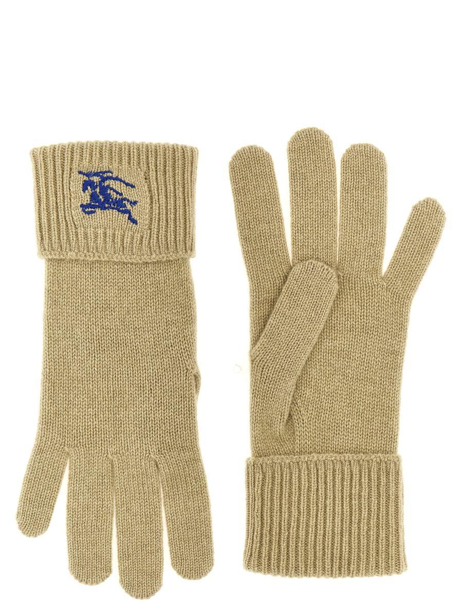 Burberry Equestrian Knight Design Gloves in White Lyst